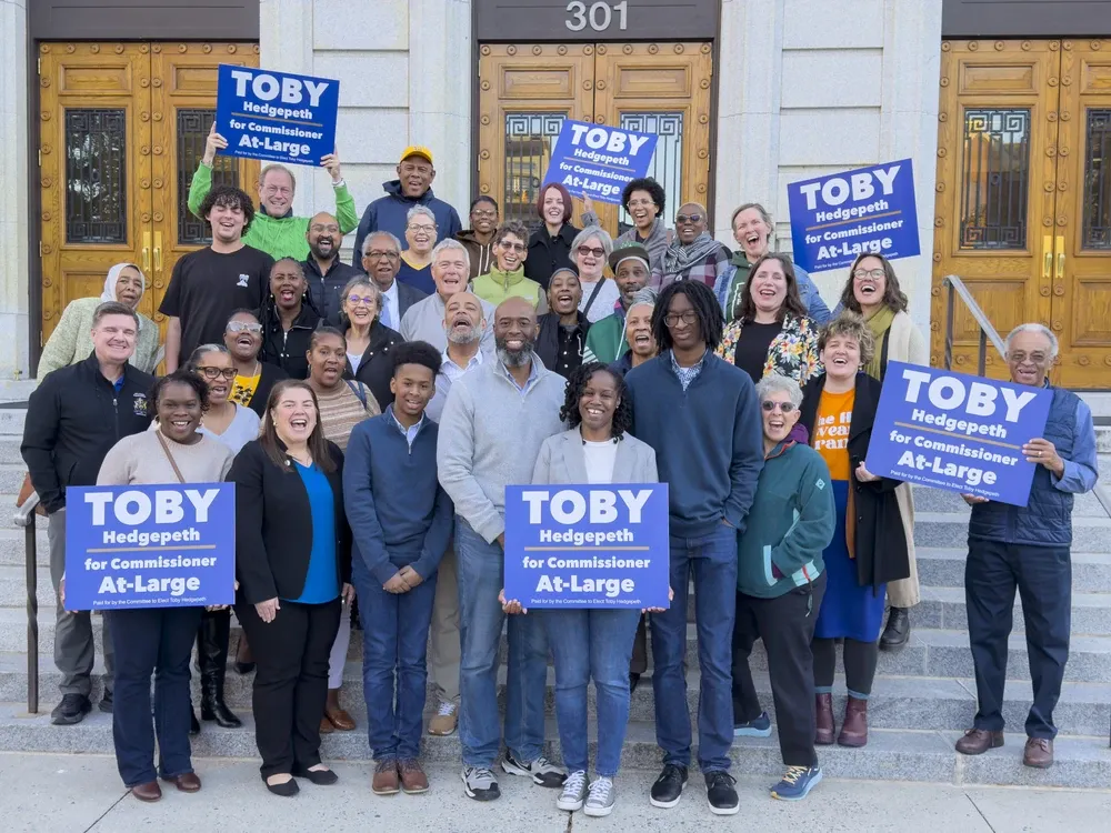 Crowd at a campaign event